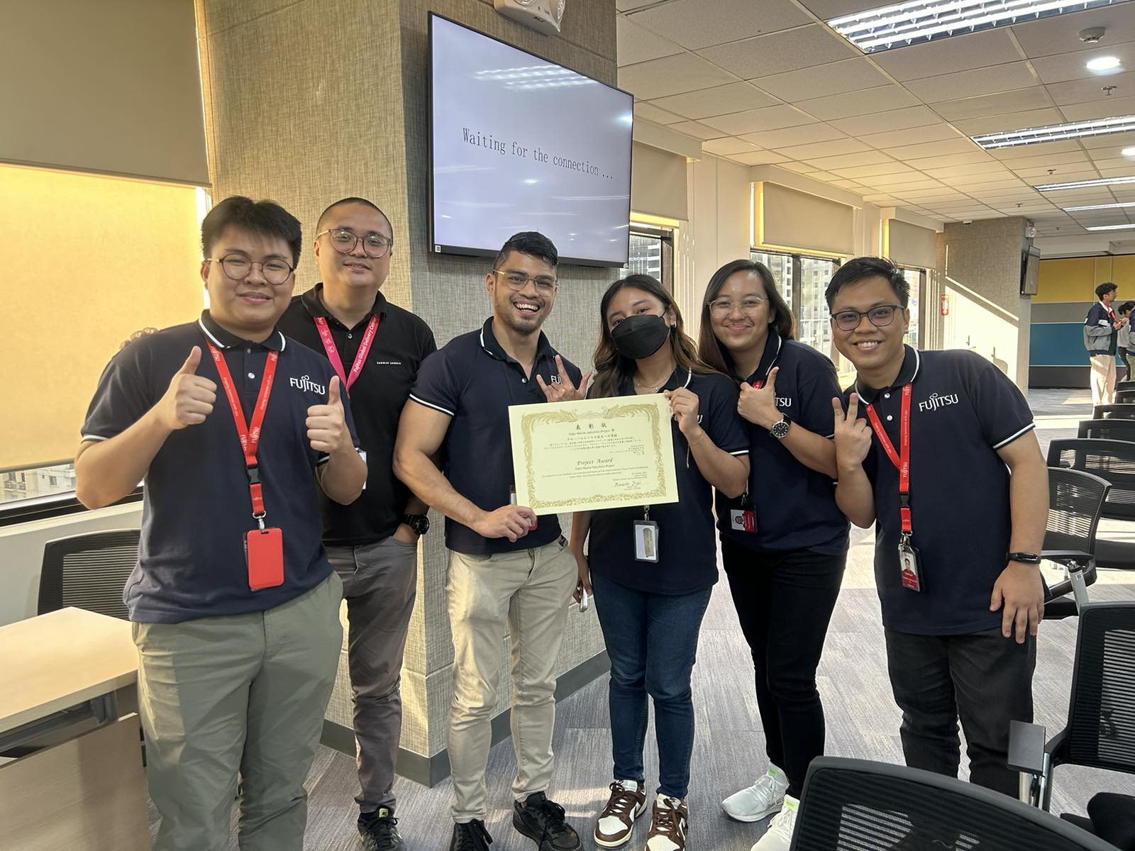 TMS team recognition group photo